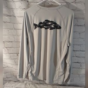 Simms UPF 50 Solarflex Long Sleeve Fishing Grey Shirt Med
